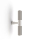 Nord - 80mm Brushed Nickel Handle (Premium Solid Brass Construction)