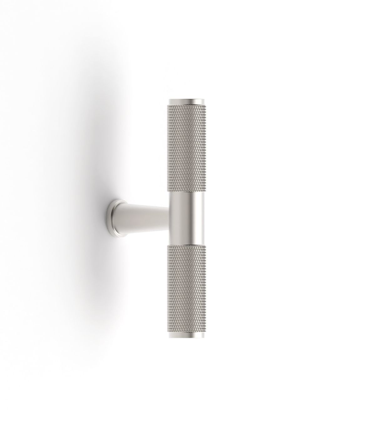 Nord - 80mm Brushed Nickel Handle (Premium Solid Brass Construction)