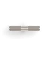 Nord - 80mm Brushed Nickel Handle (Premium Solid Brass Construction)
