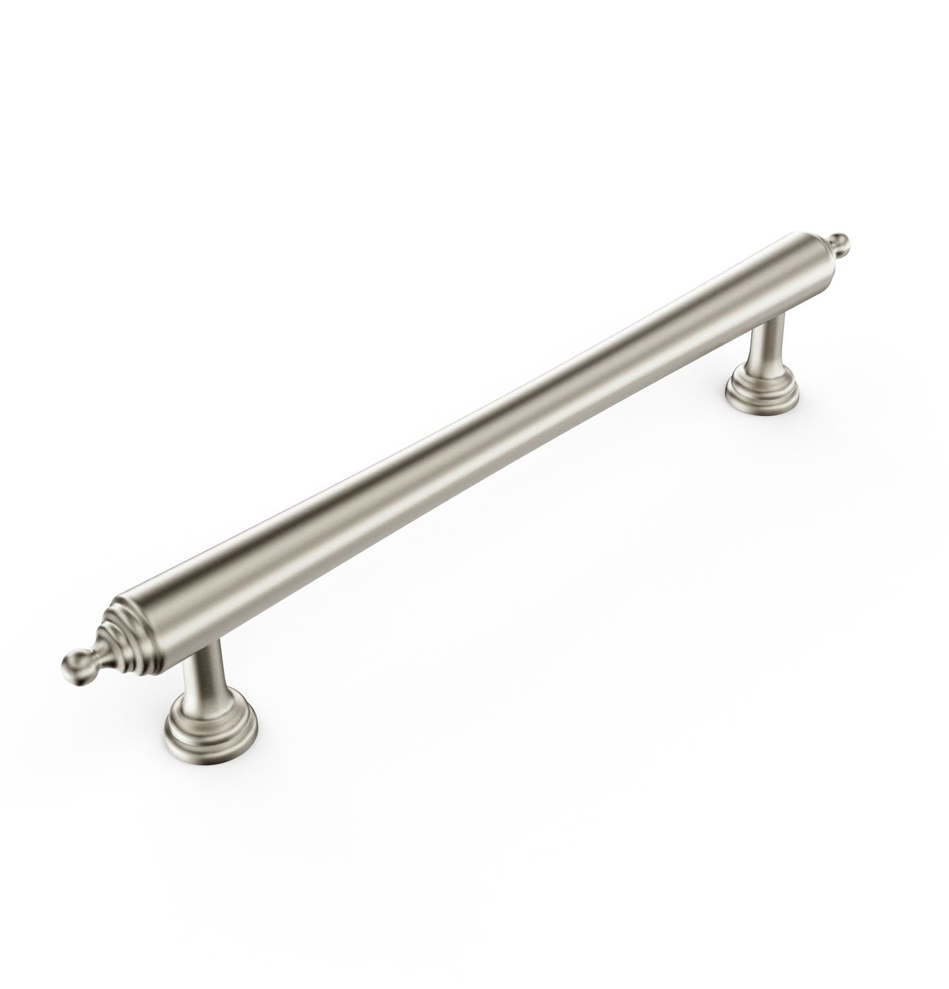 Heirloom - 171mm Brushed Nickel Handle (Premium Solid Brass Construction)