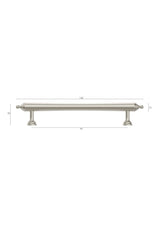 Heirloom - 140mm Brushed Nickel Handle (Premium Solid Brass Construction)