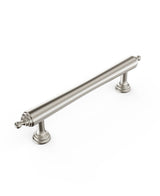 Heirloom - 140mm Brushed Nickel Handle (Premium Solid Brass Construction)