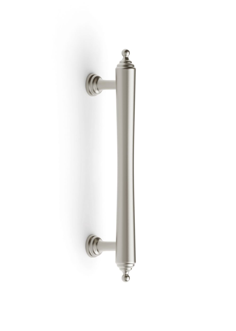 Heirloom - 140mm Brushed Nickel Handle (Premium Solid Brass Construction)