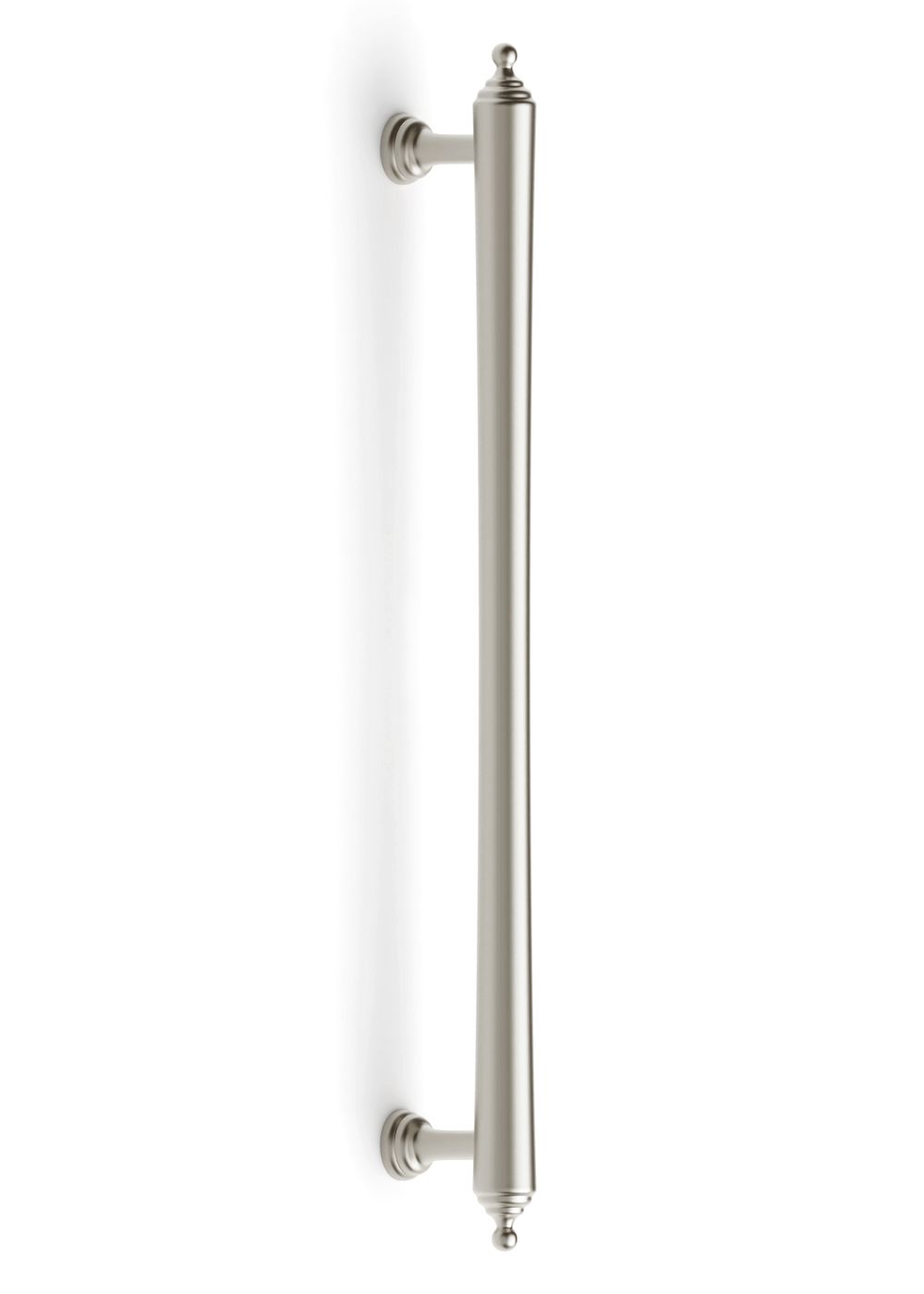 Heirloom - 233mm Brushed Nickel Handle (Premium Solid Brass Construction)
