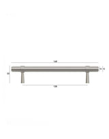 Astor - 168mm Brushed Nickel Handle (Premium Solid Brass Construction)