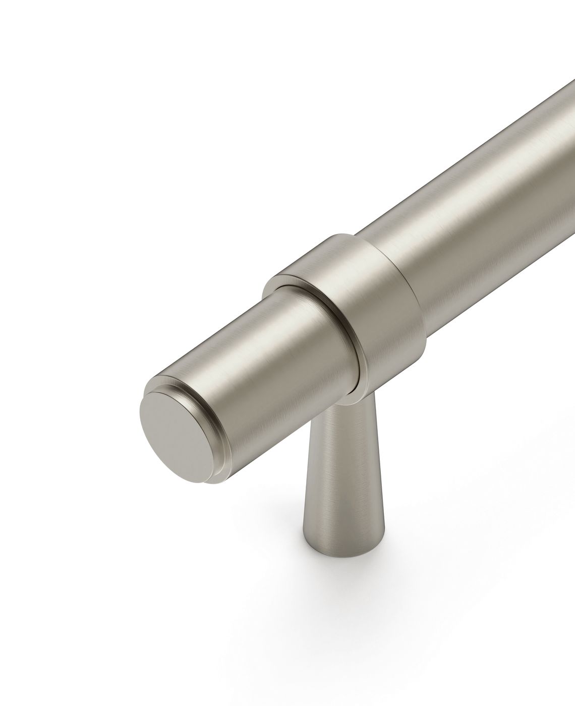 Astor - 138mm Brushed Nickel Handle (Premium Solid Brass Construction)