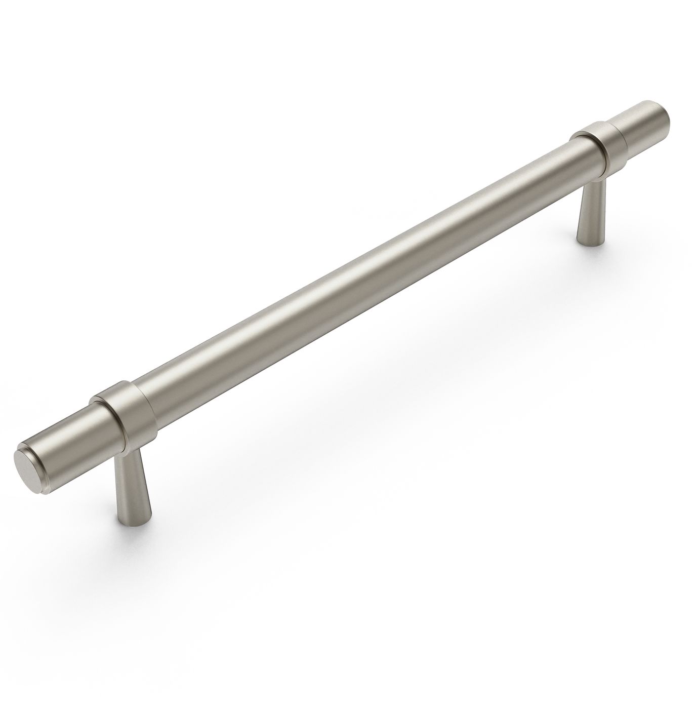 Astor - 210mm Brushed Nickel Handle (Premium Solid Brass Construction)