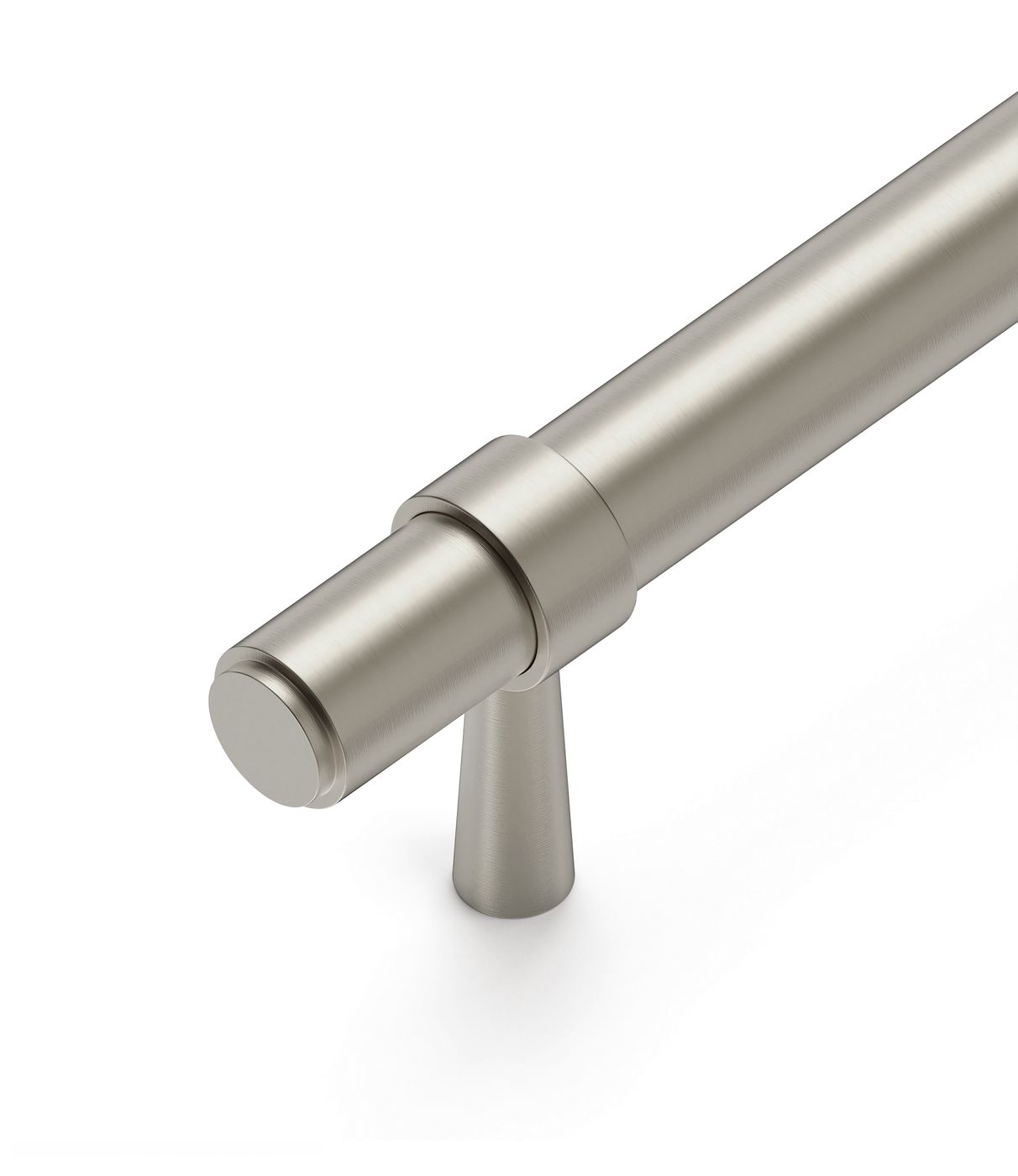 Astor - 210mm Brushed Nickel Handle (Premium Solid Brass Construction)