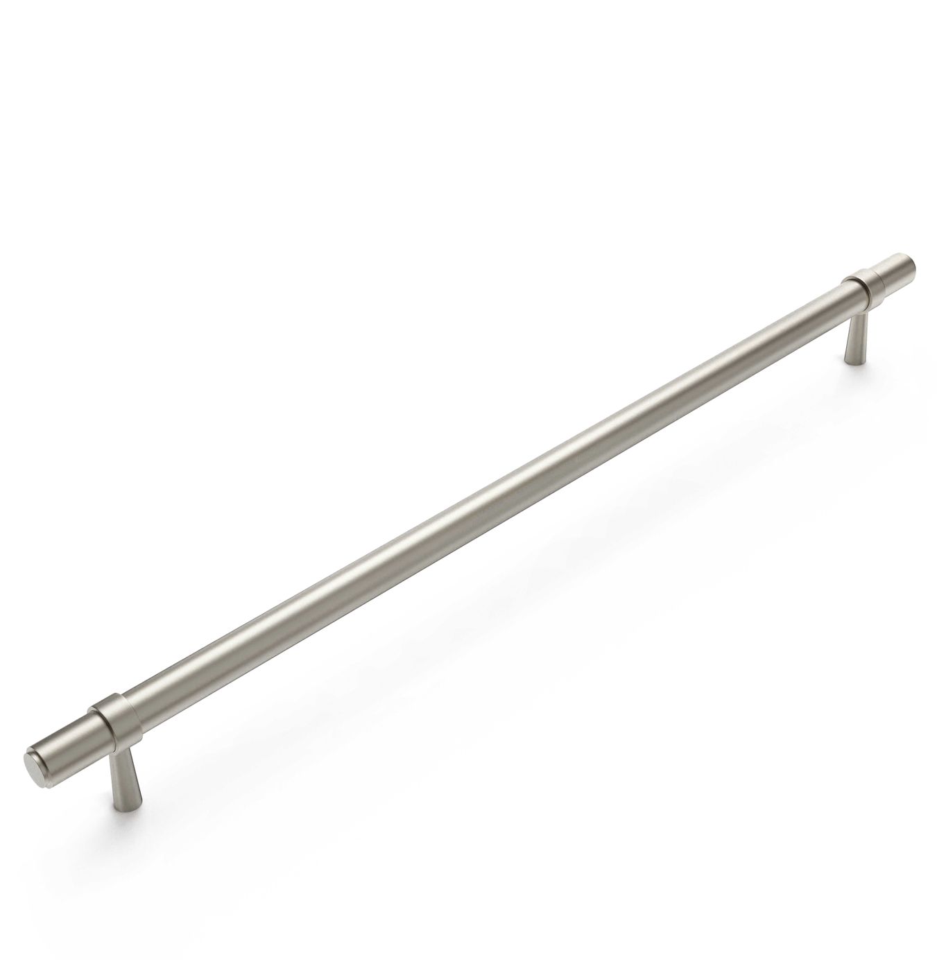 Astor - 370mm Brushed Nickel Handle (Premium Solid Brass Construction)