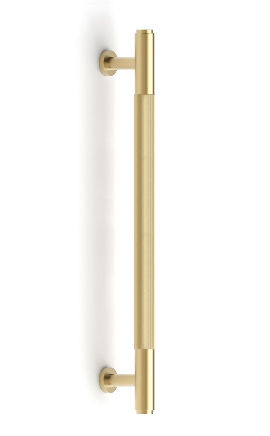 Soho - 225mm Brushed Brass Handle (Premium Solid Brass Construction)