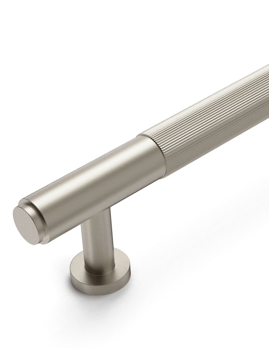 Soho - 132mm Brushed Nickel Handle (Premium Solid Brass Construction)