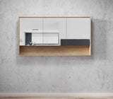 Byron 1500x800 Natural Oak Shaving Cabinet