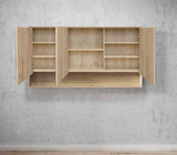 Byron 1500x800 Natural Oak Shaving Cabinet