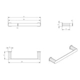 Oskar Chrome Towel Bar