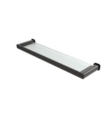 Oskar Gun Metal Metal & Glass Shelf