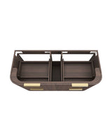 Havana Fluted 1200mm Sable Walnut Wall Hung Curve Vanity