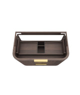 Havana Fluted 900mm Sable Walnut Wall Hung Curve Vanity