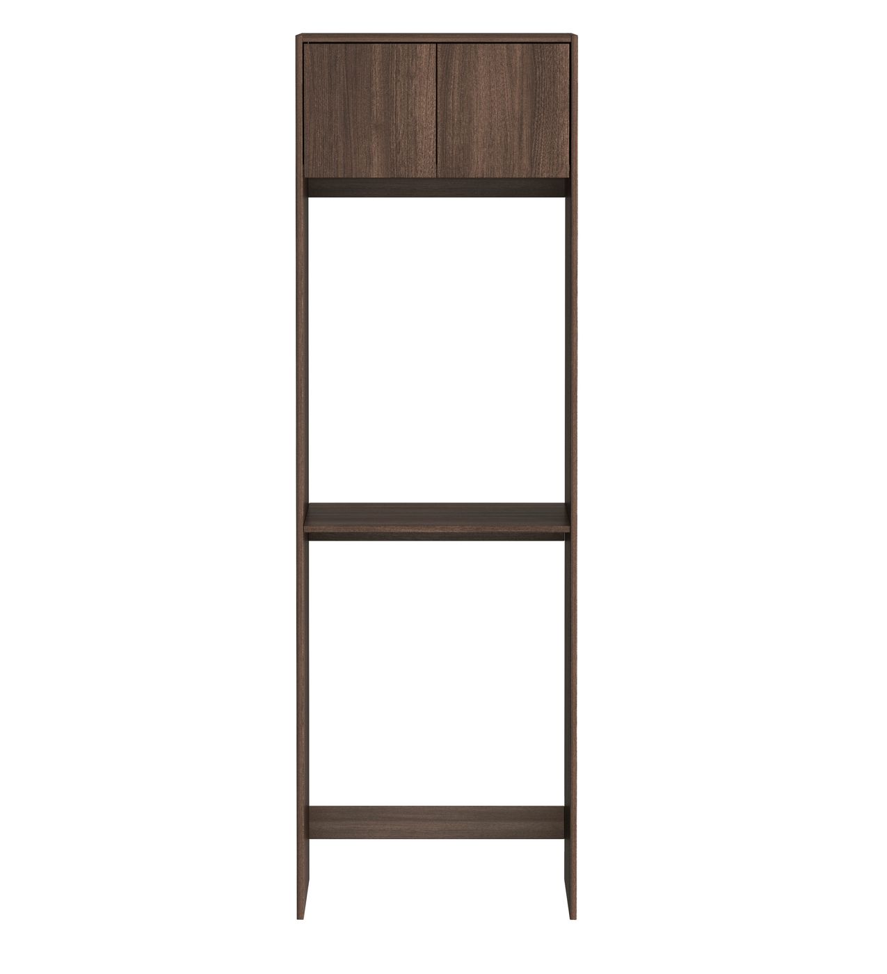 Havana Fluted Laundry 2100 Sable Walnut Tall Washing Machine Cabinet