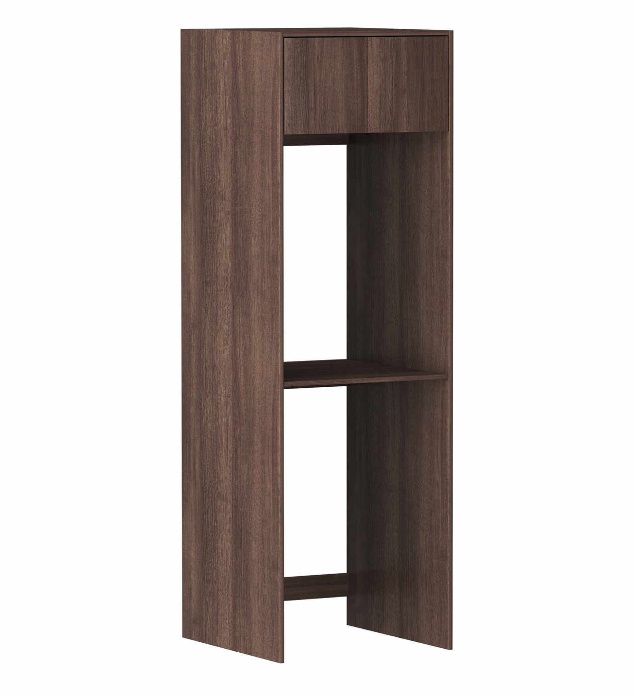 Havana Fluted Laundry 2100 Sable Walnut Tall Washing Machine Cabinet