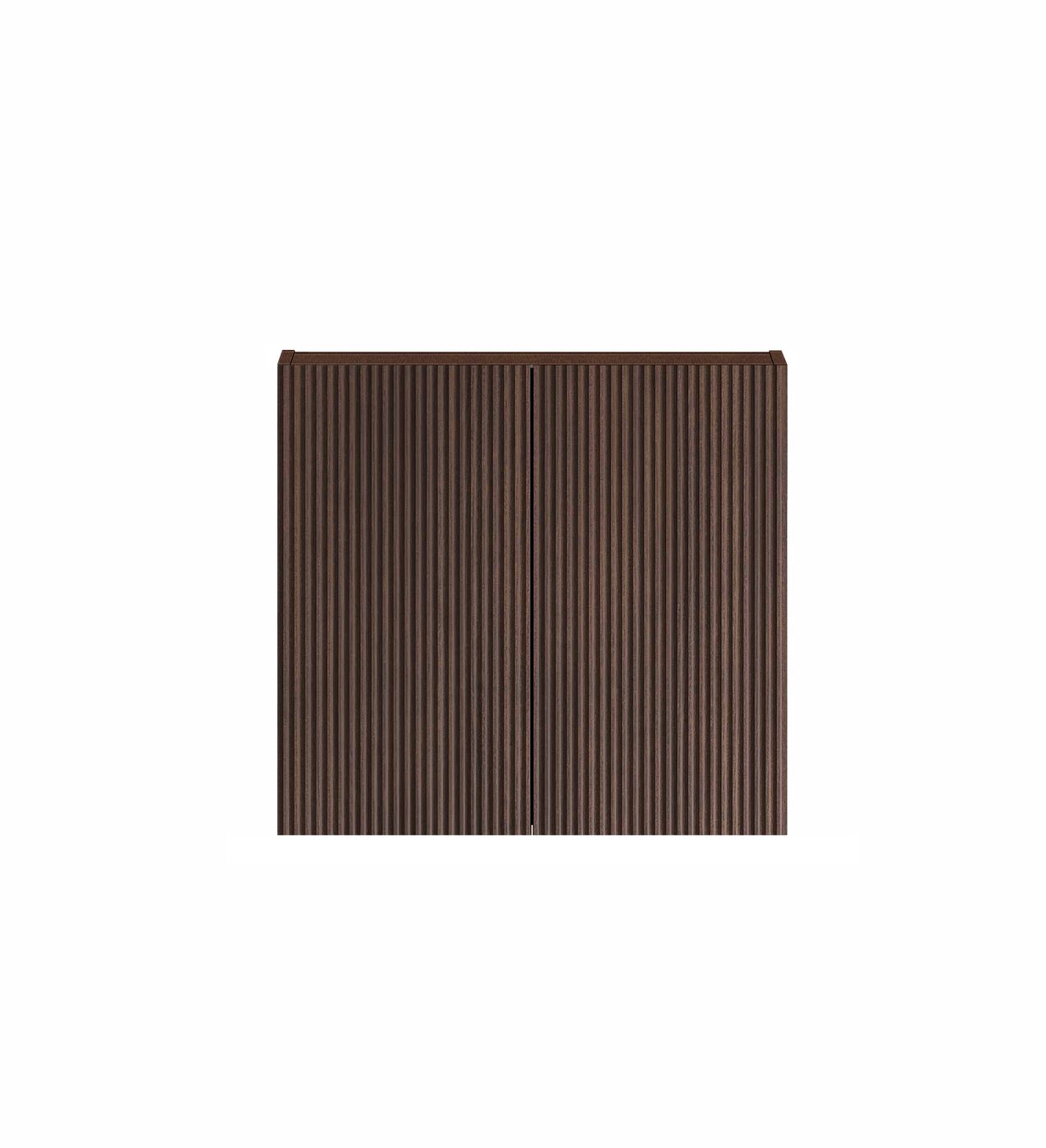 Havana Fluted Laundry 630 Sable Walnut Wall Cabinet