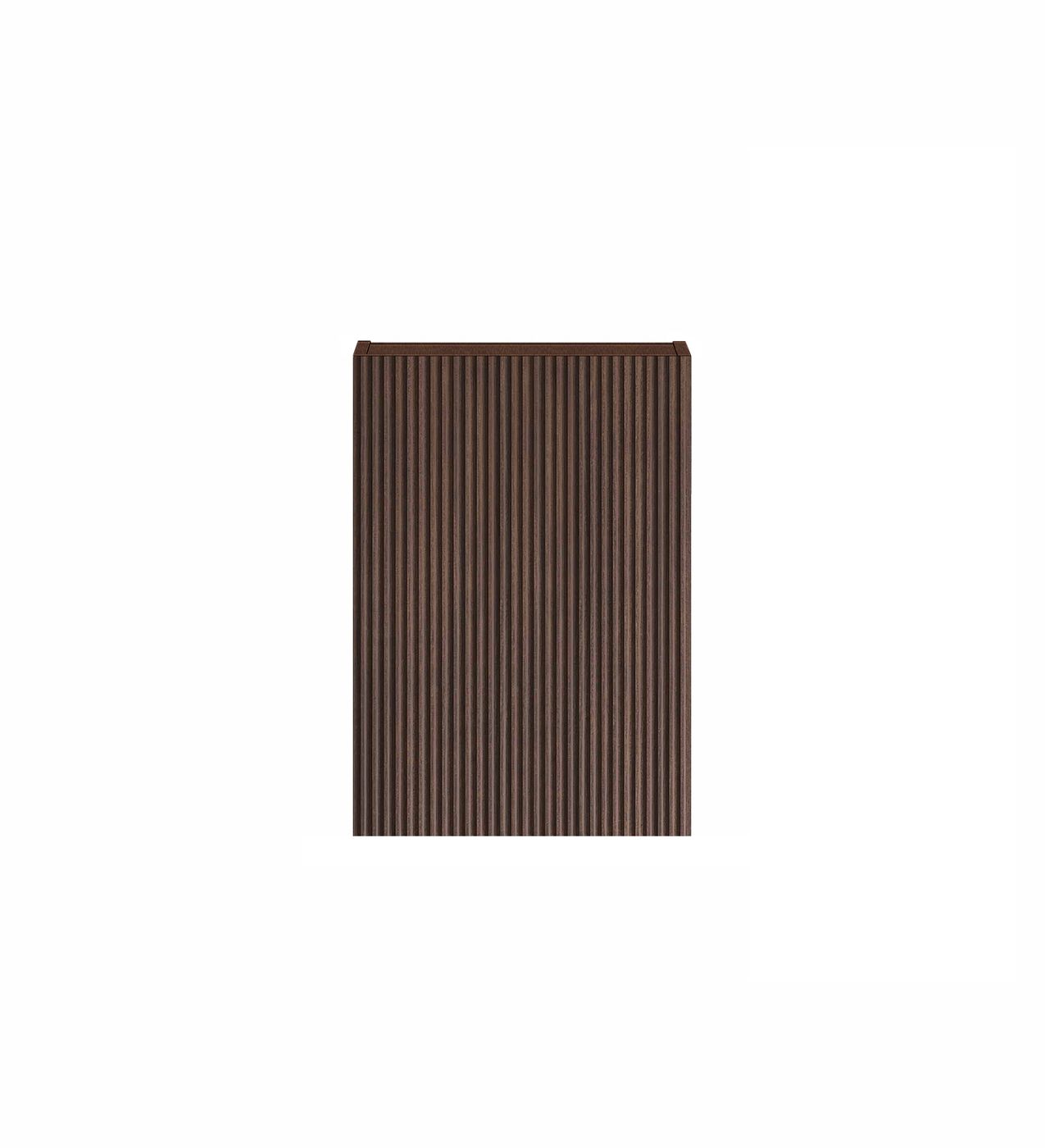 Havana Fluted Laundry 415 Sable Walnut Wall Cabinet