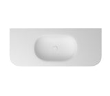Chloe 1200x500 Silk Matte White Top with Basin