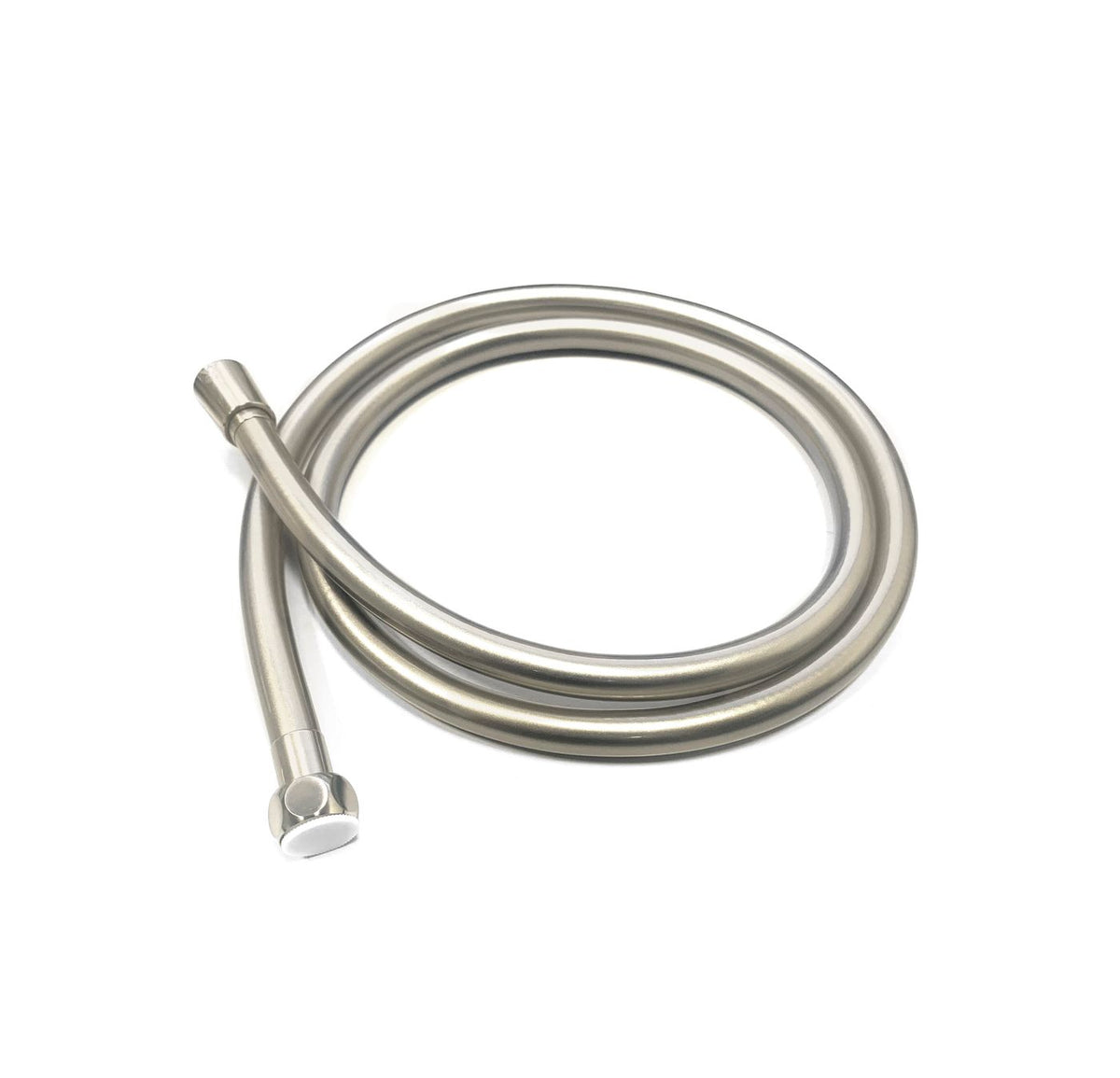 Oskar / Zevio Twin Shower Combo Top Inlet 250mm Brushed Nickel - side profile view