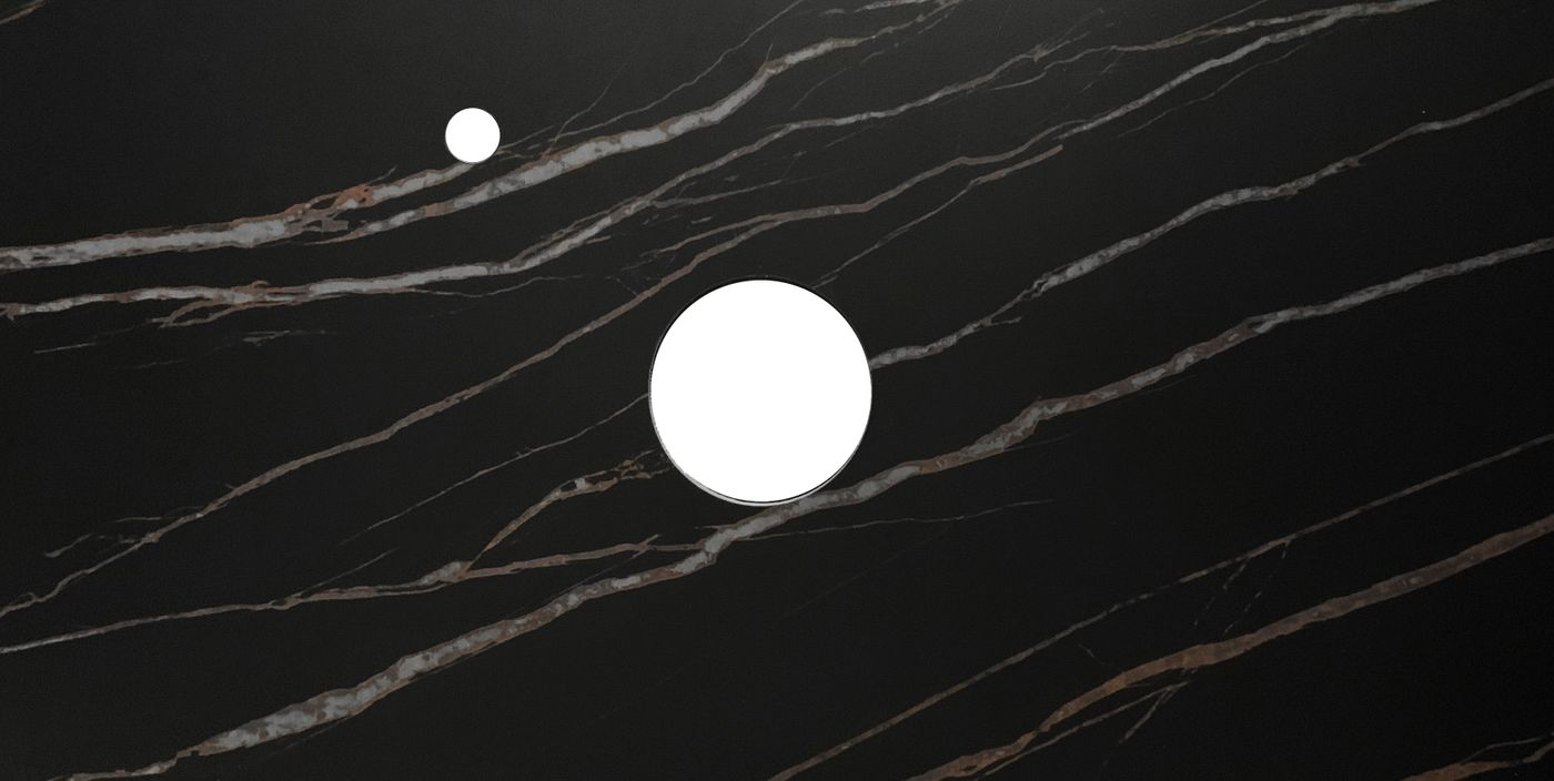 Hampton Mark II 900mm Satin Black Wall Hung Vanity