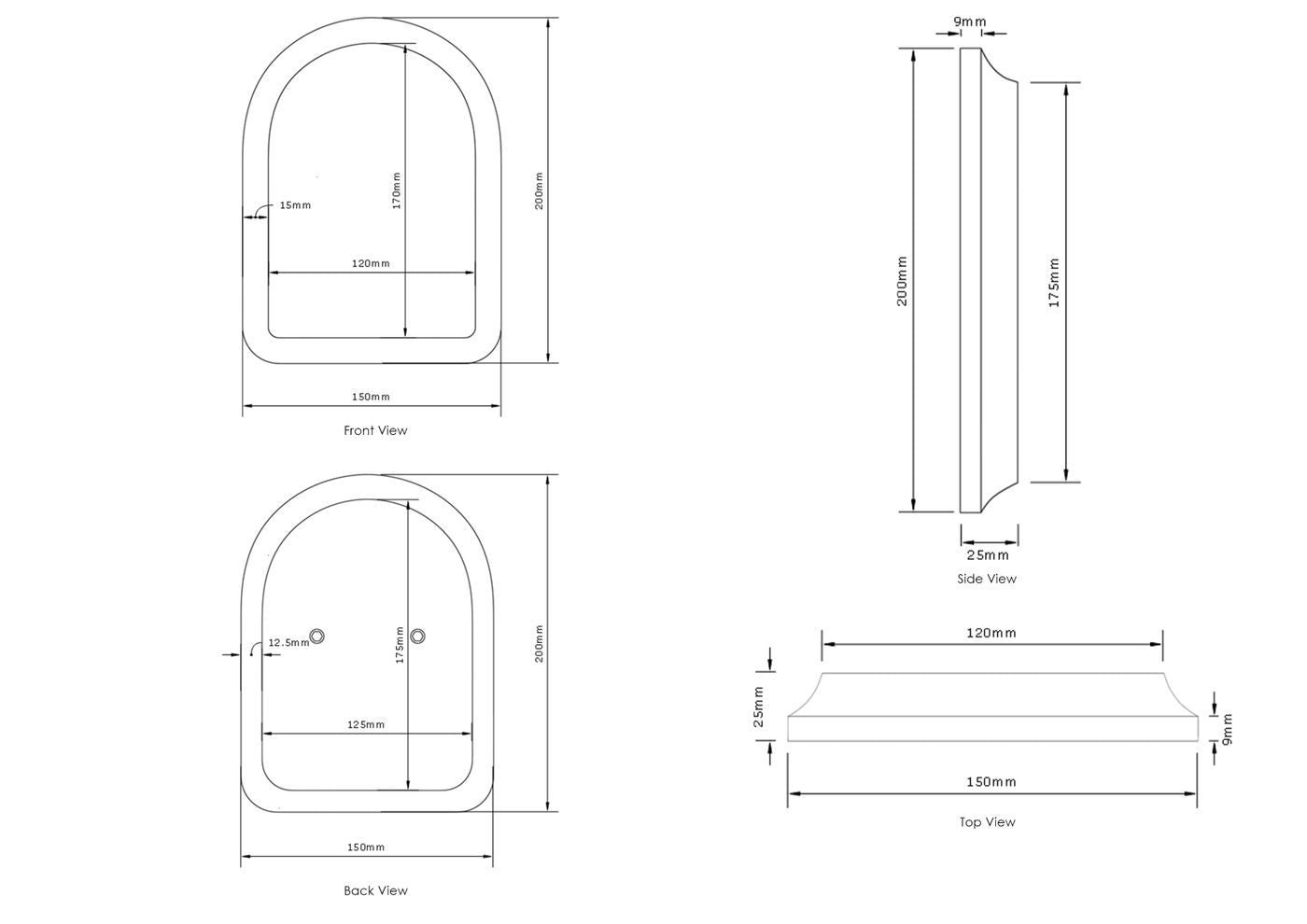 Laguna Mark II White Handle Archie Frame