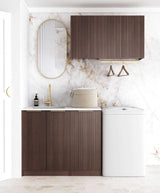 Havana Fluted Sable Walnut Laundry Kit 1715x600x2100