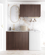 Havana Fluted Sable Walnut Laundry Kit 1715x600x2100