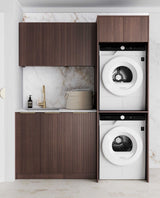 Havana Fluted Sable Walnut Laundry Kit 1715x600x2100