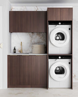 Havana Fluted Sable Walnut Laundry Kit 1715x600x2100