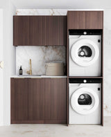 Havana Fluted Sable Walnut Laundry Kit 1715x600x2100