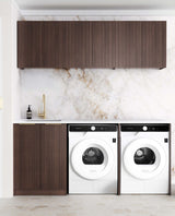 Havana Fluted Sable Walnut Laundry Kit 1960x600x2100