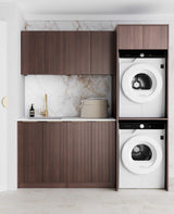 Havana Fluted Sable Walnut Laundry Kit 1960x600x2100