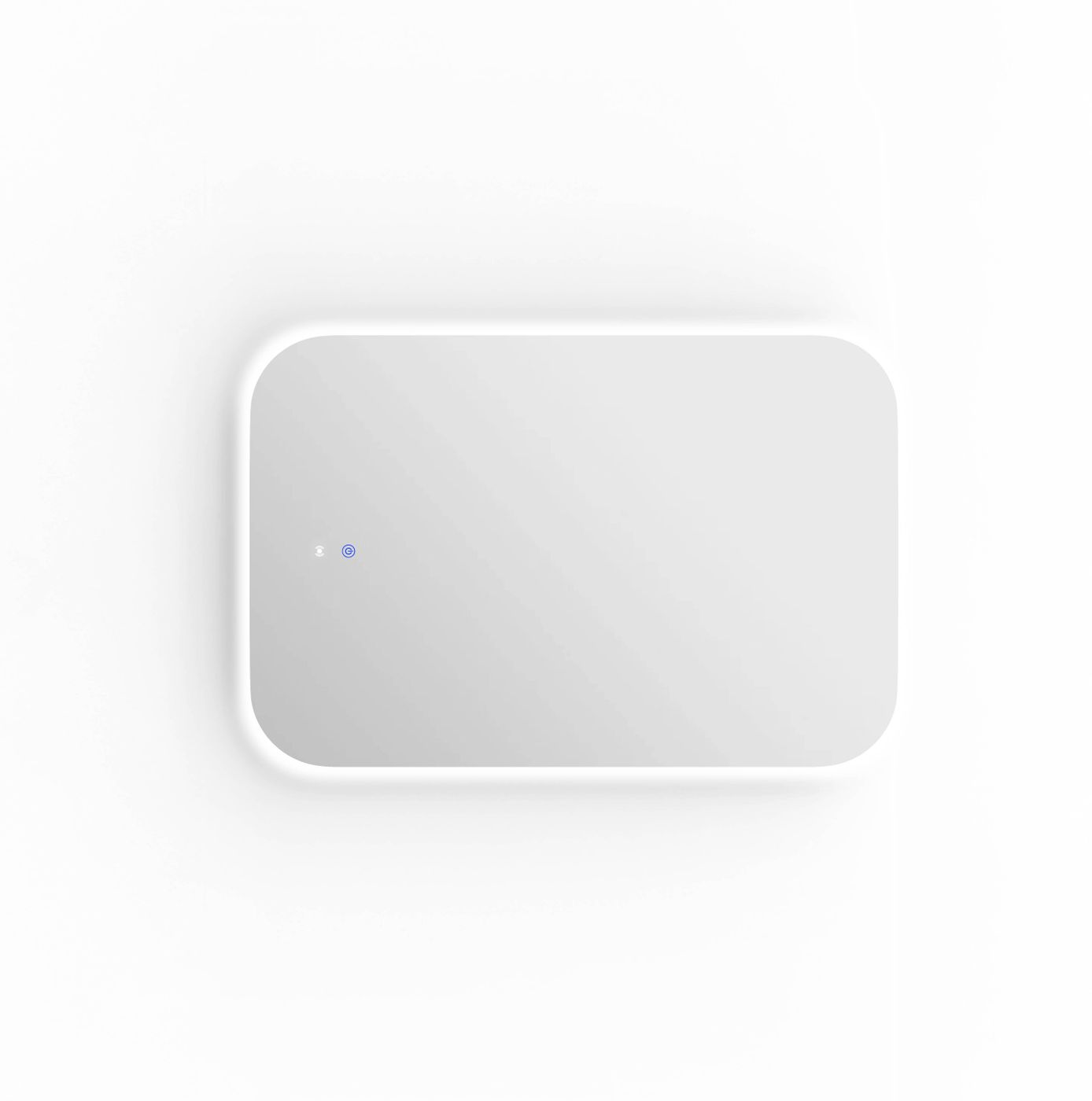LED Newport 900(H)x600(W) Frameless Back Lit Tuffi Mirror - Install Horizontal or Vertical