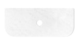 Havana 1200x500x20 Solid Surface Cloudy Carrara Top