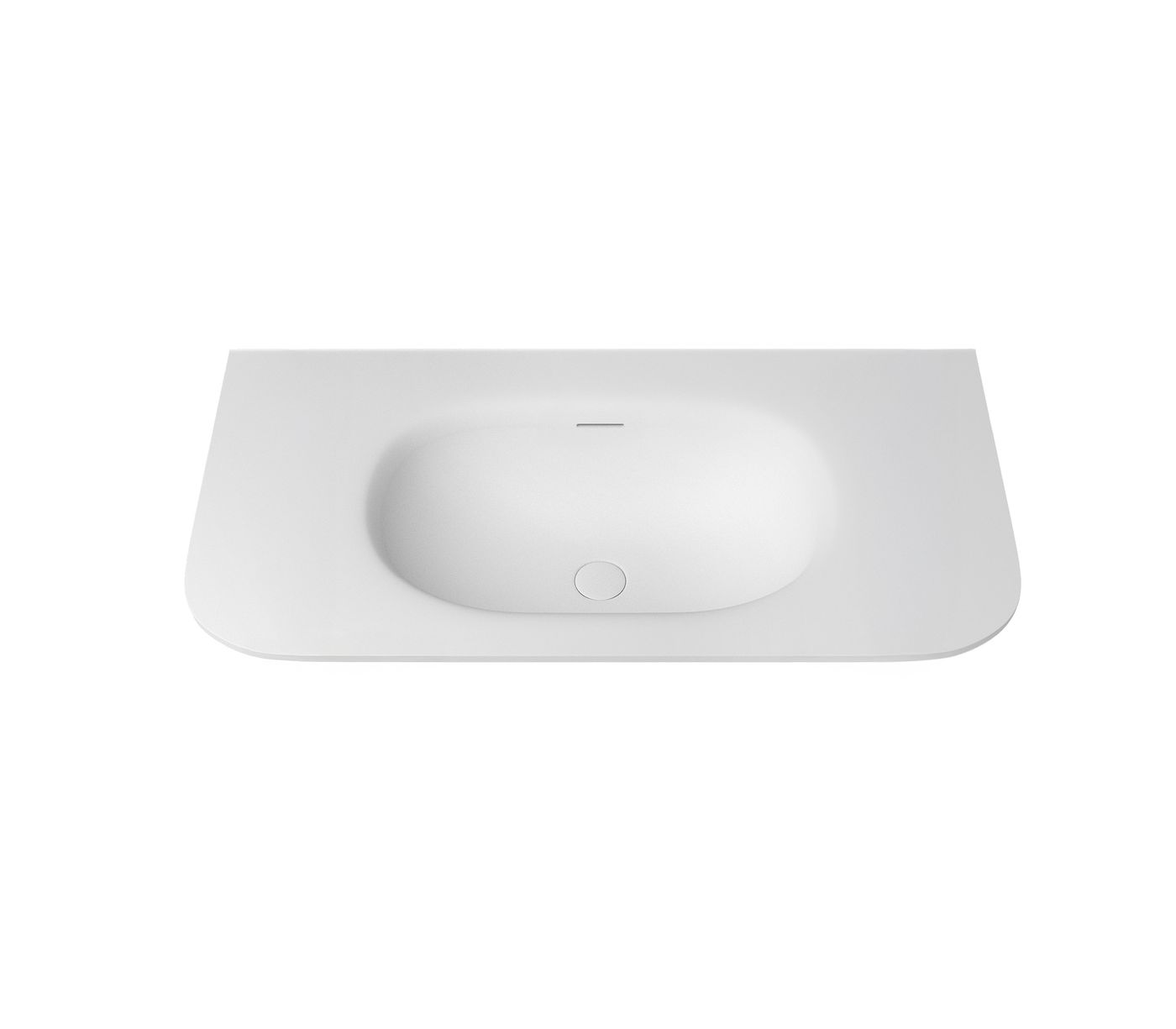 Chloe 900x500 Silk Matte White Top with Basin