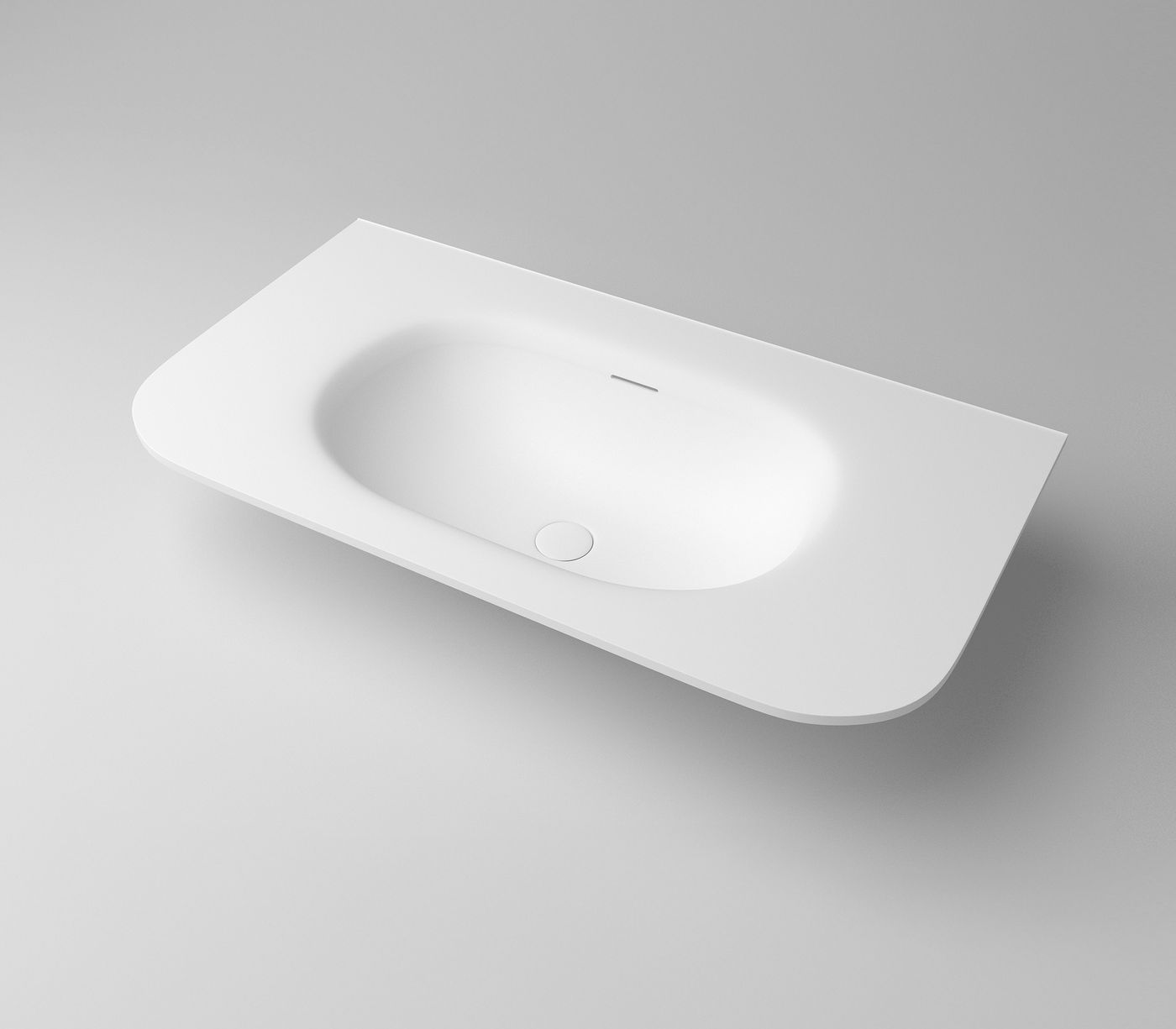 Chloe 900x500 Silk Matte White Top with Basin