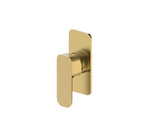 Oskar Shower Mixer Argent Gold - front view, bathroom fixture