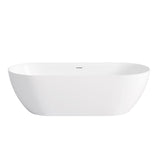 Attica Manolo 1700 Gloss White Bath with Overflow