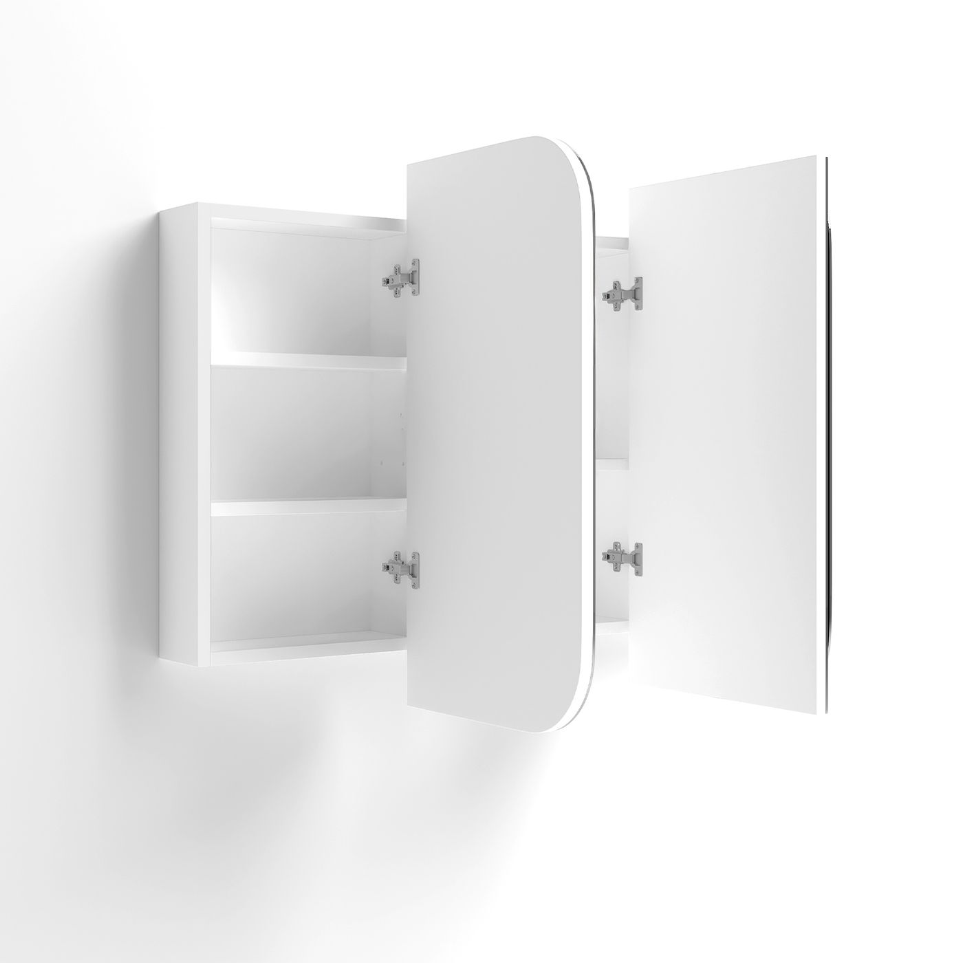 Newport 1200x750 White Shaving Cabinet