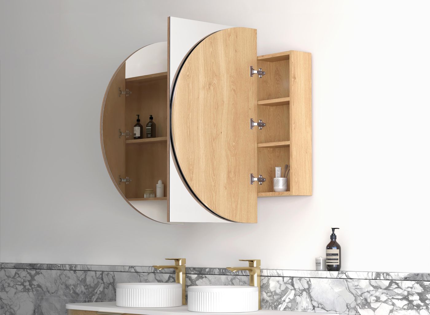 Bondi 1500x900 Woodland Oak Shaving Cabinet