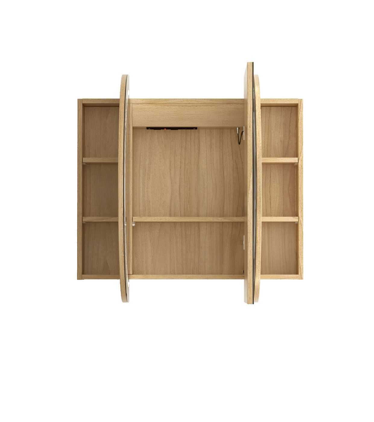 LED Bondi 1200(W)x750(H) Woodland Oak Shaving Cabinet - Premium Edition