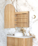 LED Archie 900(H)x600(W) Woodland Oak Shaving Cabinet - Premium Edition