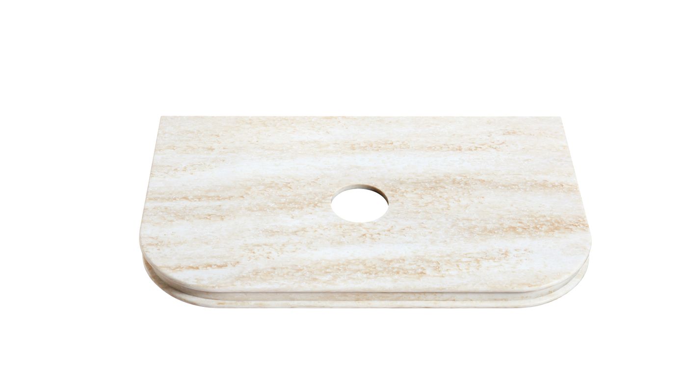 Havana Fluted 750mm Sable Walnut Wall Hung Curve Vanity