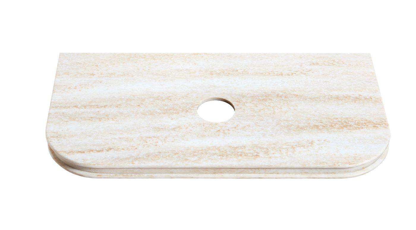 Havana Fluted 900mm Sable Walnut Wall Hung Curve Vanity
