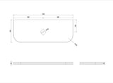 Havana Fluted 1200mm Woodland Oak Wall Hung Curve Vanity - alternative product view (13 of 17)
