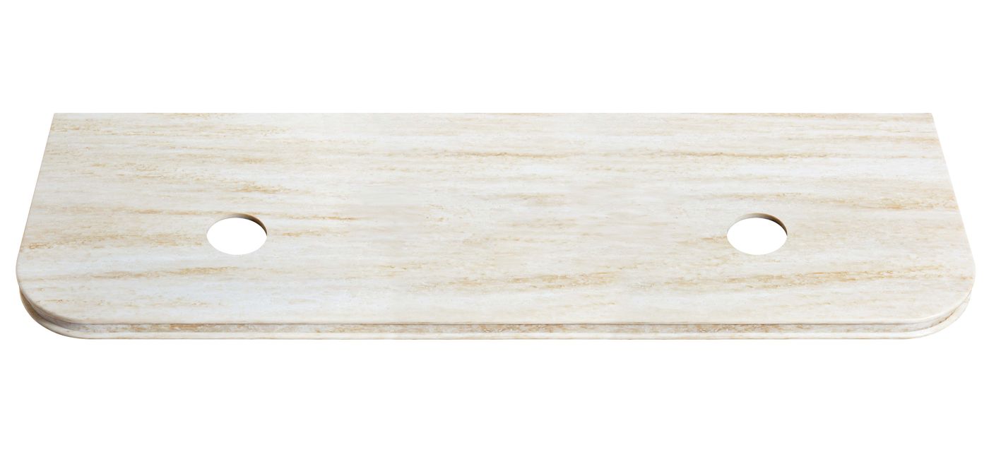 Havana Fluted 1800mm Woodland Oak Wall Hung Curve Vanity